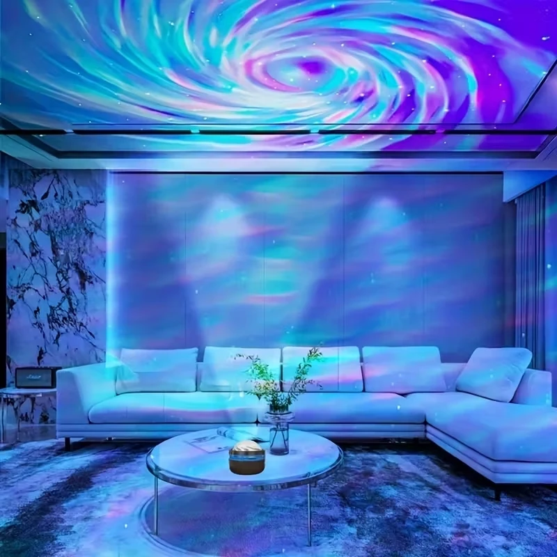 USB LED Aurora Projection Lamp Remote Control Electronic Luminescent Night Light LED Star Projector Wedding Party Decorations