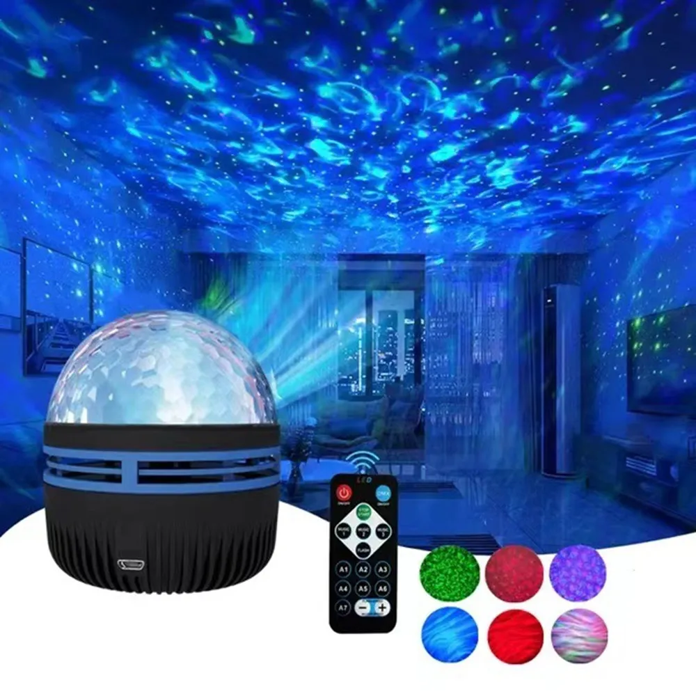 USB LED Aurora Projection Lamp Remote Control Electronic Luminescent Night Light LED Star Projector Wedding Party Decorations
