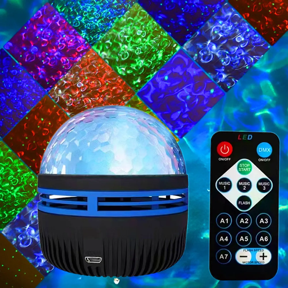 USB LED Aurora Projection Lamp Remote Control Electronic Luminescent Night Light LED Star Projector Wedding Party Decorations