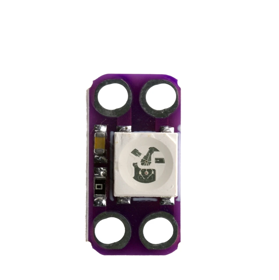 1-50PCS WS2812B 5V RGB LED Module with Integrated IC 256 Colors 400Hz Scan Rate Smart Pixel Light