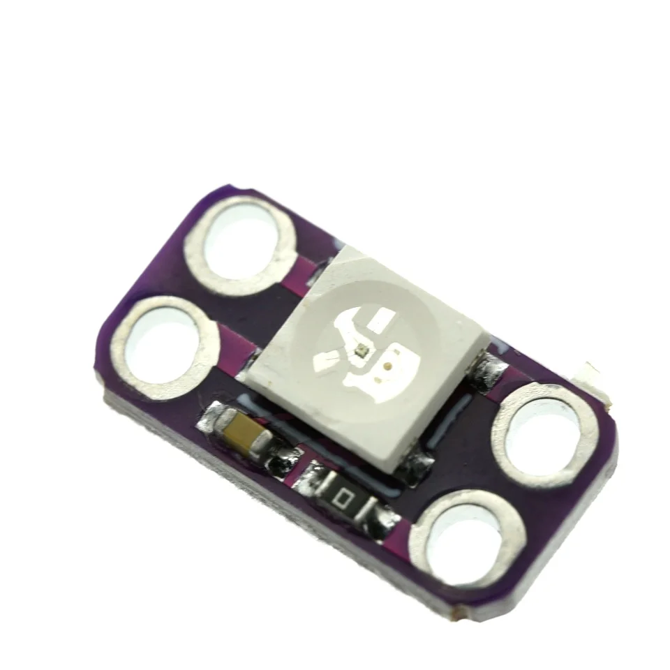 1-50PCS WS2812B 5V RGB LED Module with Integrated IC 256 Colors 400Hz Scan Rate Smart Pixel Light