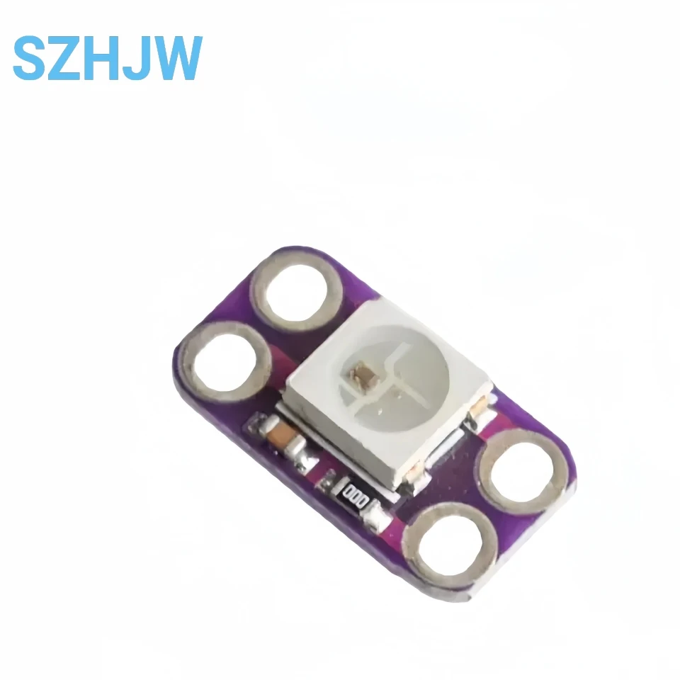 1-50PCS WS2812B 5V RGB LED Module with Integrated IC 256 Colors 400Hz Scan Rate Smart Pixel Light