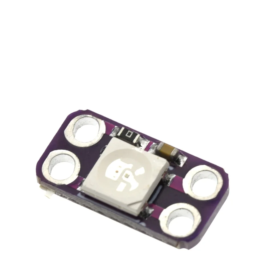 1-50PCS WS2812B 5V RGB LED Module with Integrated IC 256 Colors 400Hz Scan Rate Smart Pixel Light