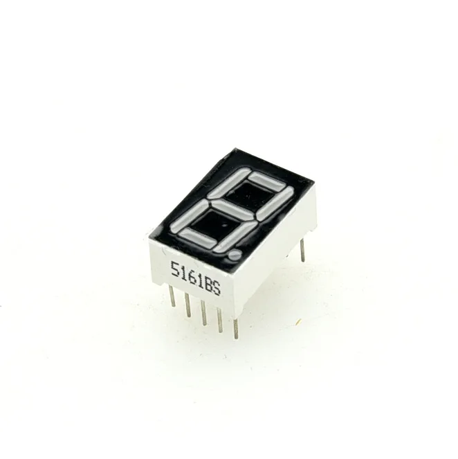 10-100PCS 0.56inches 7 Segment 1 Digital LED Display Super Red Common Cathode ANODE DIP10