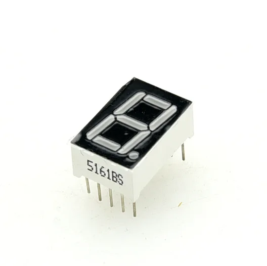 10-100PCS 0.56inches 7 Segment 1 Digital LED Display Super Red Common Cathode ANODE DIP10