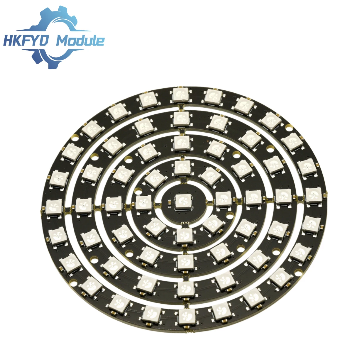1-10PCS WS2812 61-Bit RGB LED Ring, 5050 Full-Color Programmable Light Circle Module for Arduino DIY Lighting Project