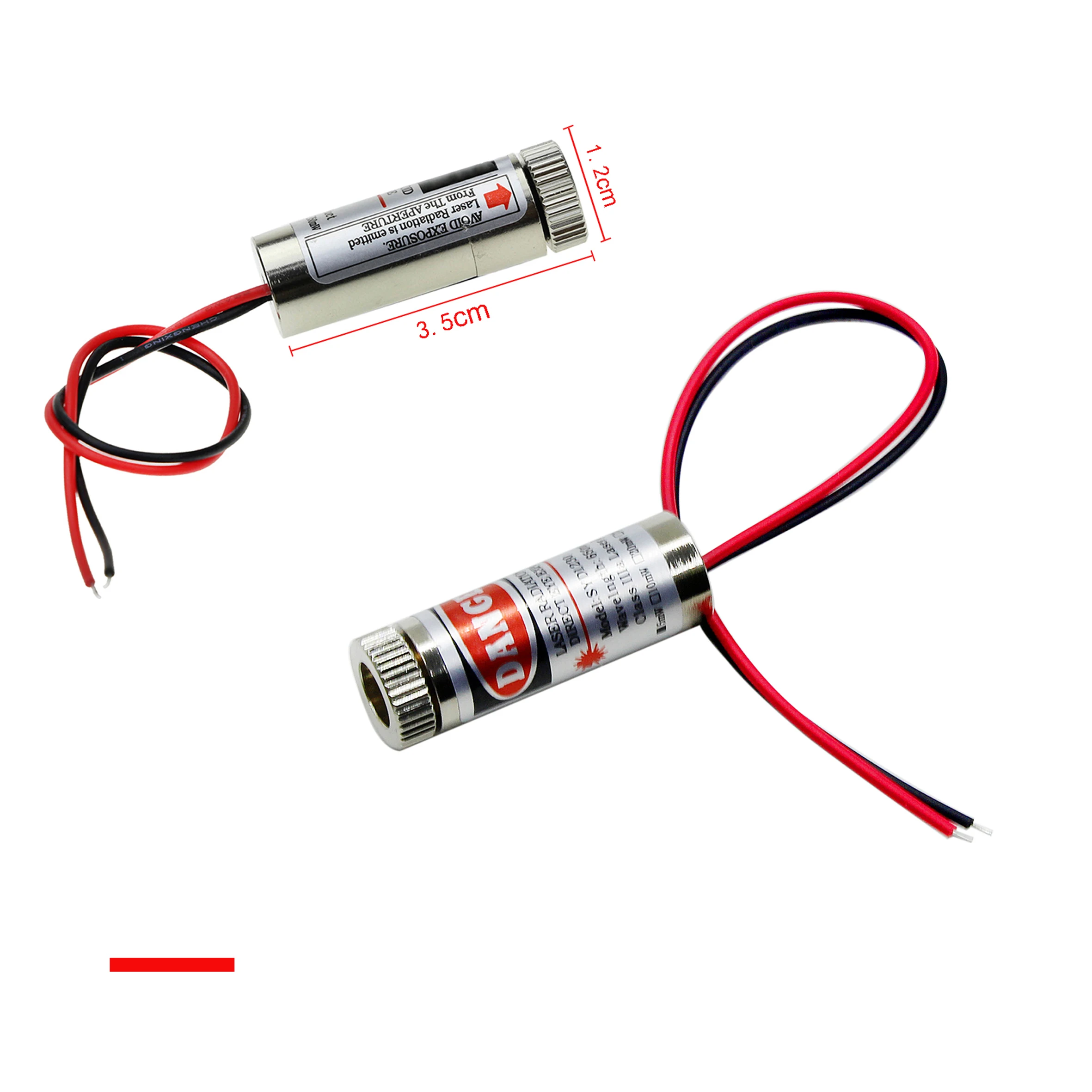 650nm 5mW Red Point / Line / Cross Laser Module Head Glass Lens Focusable Focus Adjustable Laser Diode Head Industrial Class