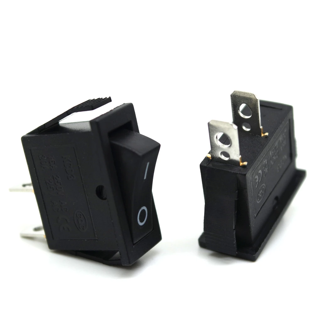5pcs KCD3 Rocker Switch ON-OFF-ON 2 Position 3 Pin 3 Position 6 Pin Electrical Equipment With Light Power Switch Home / Industry