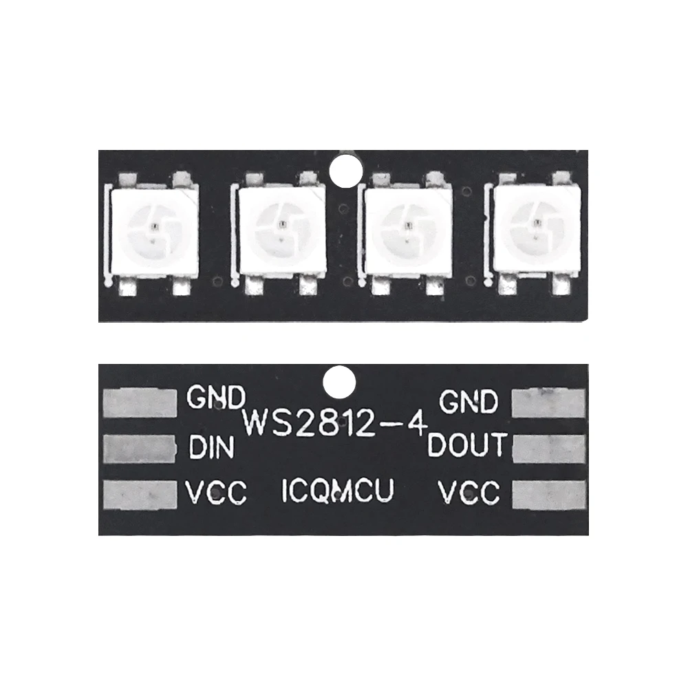 1PCS 4 bit WS2812 light bead module strip light bar full-color driving slide lamp development board module SCM