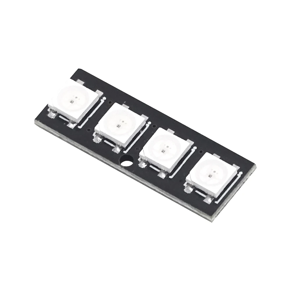 1PCS 4 bit WS2812 light bead module strip light bar full-color driving slide lamp development board module SCM