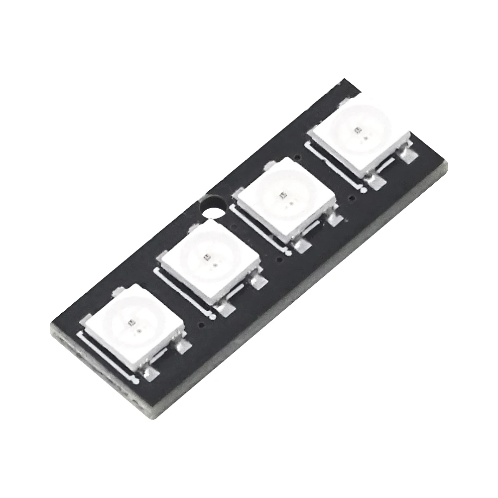 1PCS 4 bit WS2812 light bead module strip light bar full-color driving slide lamp development board module SCM