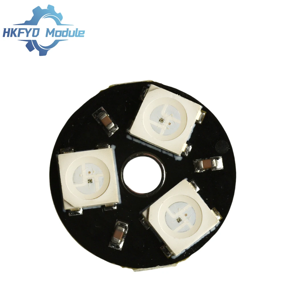 1-50PCS WS2812 3-Bit RGB LED Lantern Board Round Full-Color Light Module for Arduino