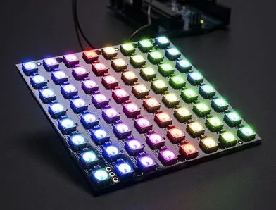 8x8 WS2812 LED Matrix Panel 64 RGB Pixels 5050 SMD, Programmable Addressable for ESP32, High Brightness DIY Decor/Signs