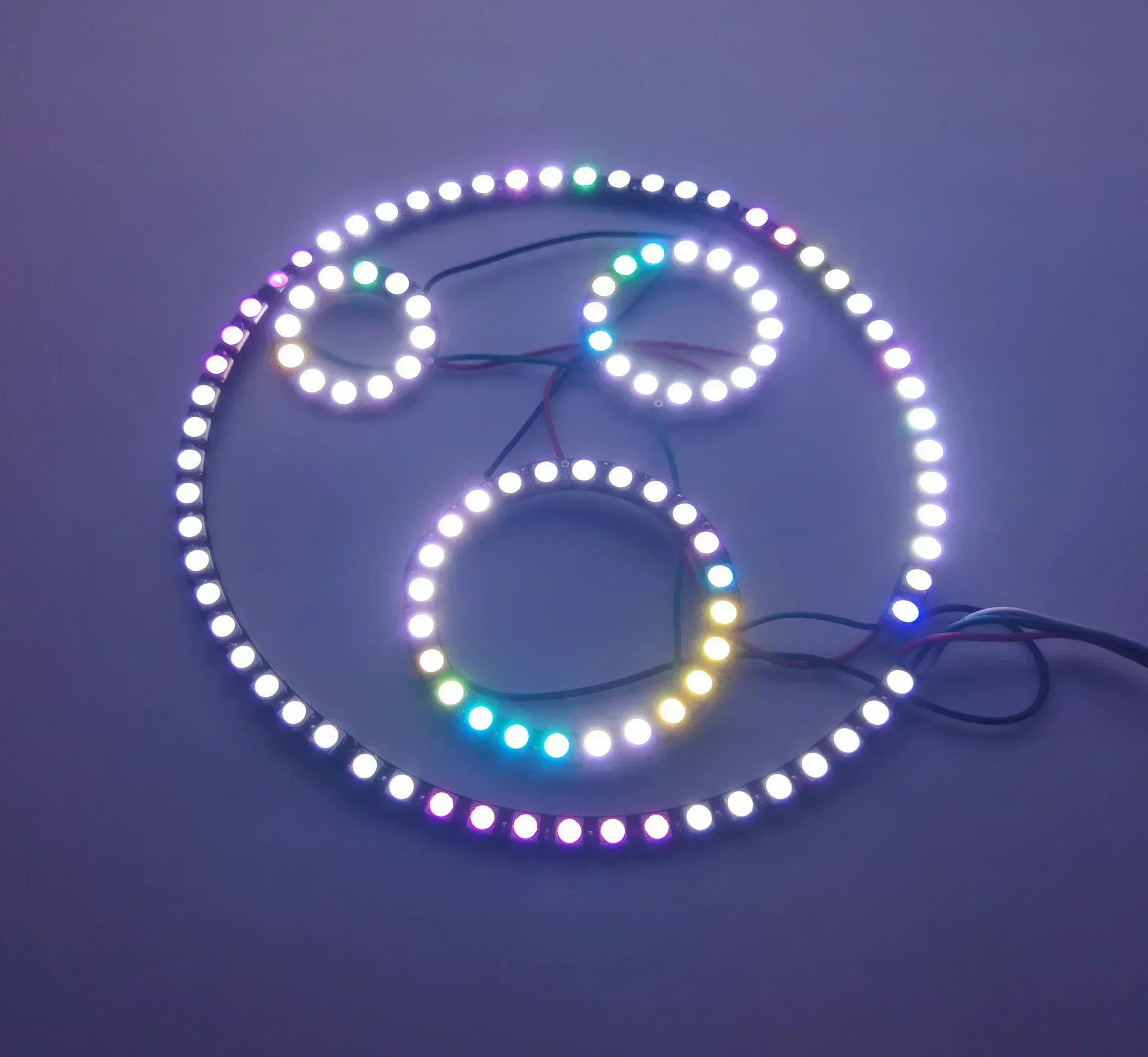 WS2812B 5050 RGB LED Ring 7 / 8 / 12 / 16 / 24 / 60 Bits Lamp Light with Integrated Drivers WS2812 for Arduino Raspberry Pi
