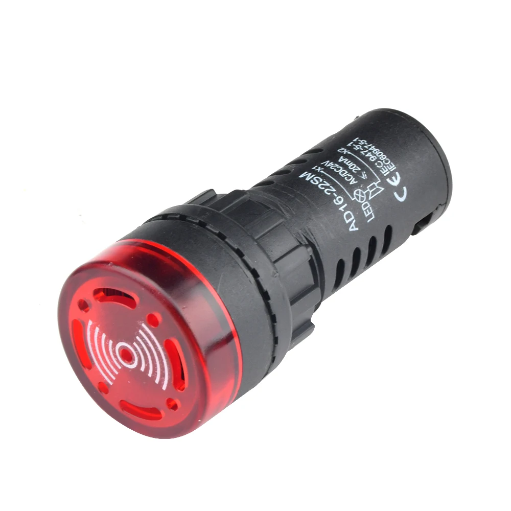 Intermittent Sound and Flash Sound and Light Buzzer ED16-22SM Alarm Device 22MM 12V 24V 220V