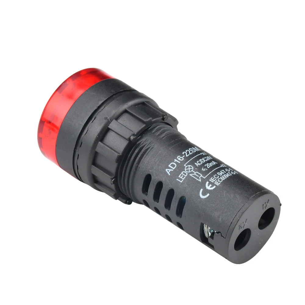 Intermittent Sound and Flash Sound and Light Buzzer ED16-22SM Alarm Device 22MM 12V 24V 220V
