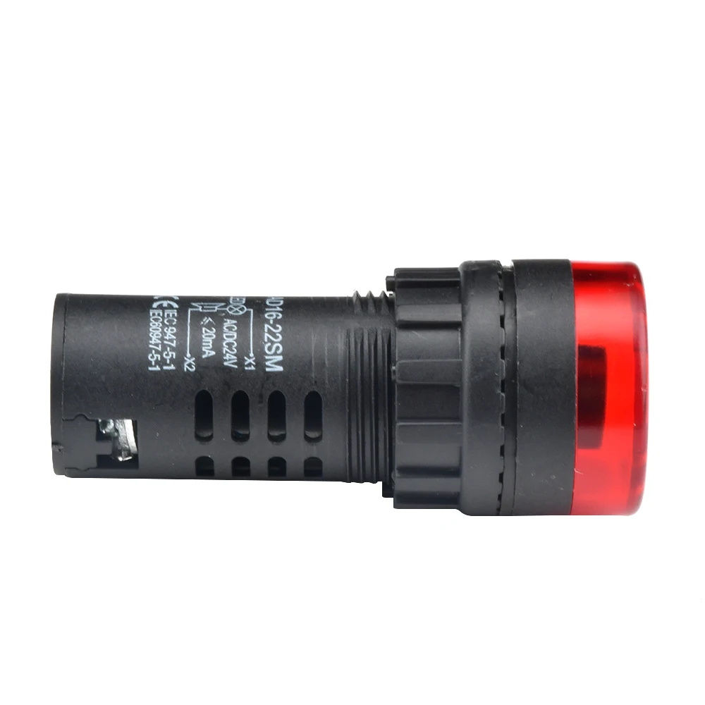 Intermittent Sound and Flash Sound and Light Buzzer ED16-22SM Alarm Device 22MM 12V 24V 220V