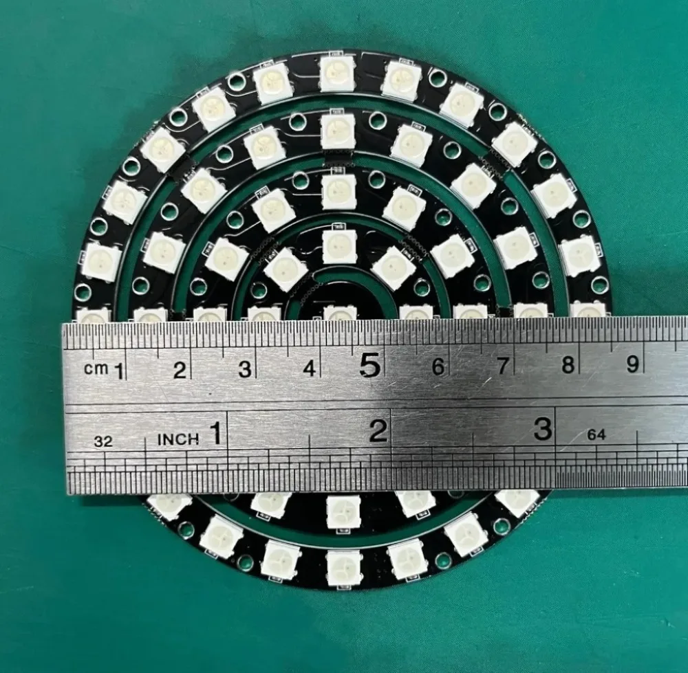WS2812B 5050 RGB LED Ring 7/8/12/16/24/60 Bits Lamp Light with Integrated Drivers WS2812 for Arduino Raspberry Pi