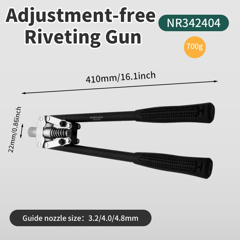 Rivet Nut Hand Threaded Rivet Nuts Gun Heavy Duty Riveter with Allen Wrench