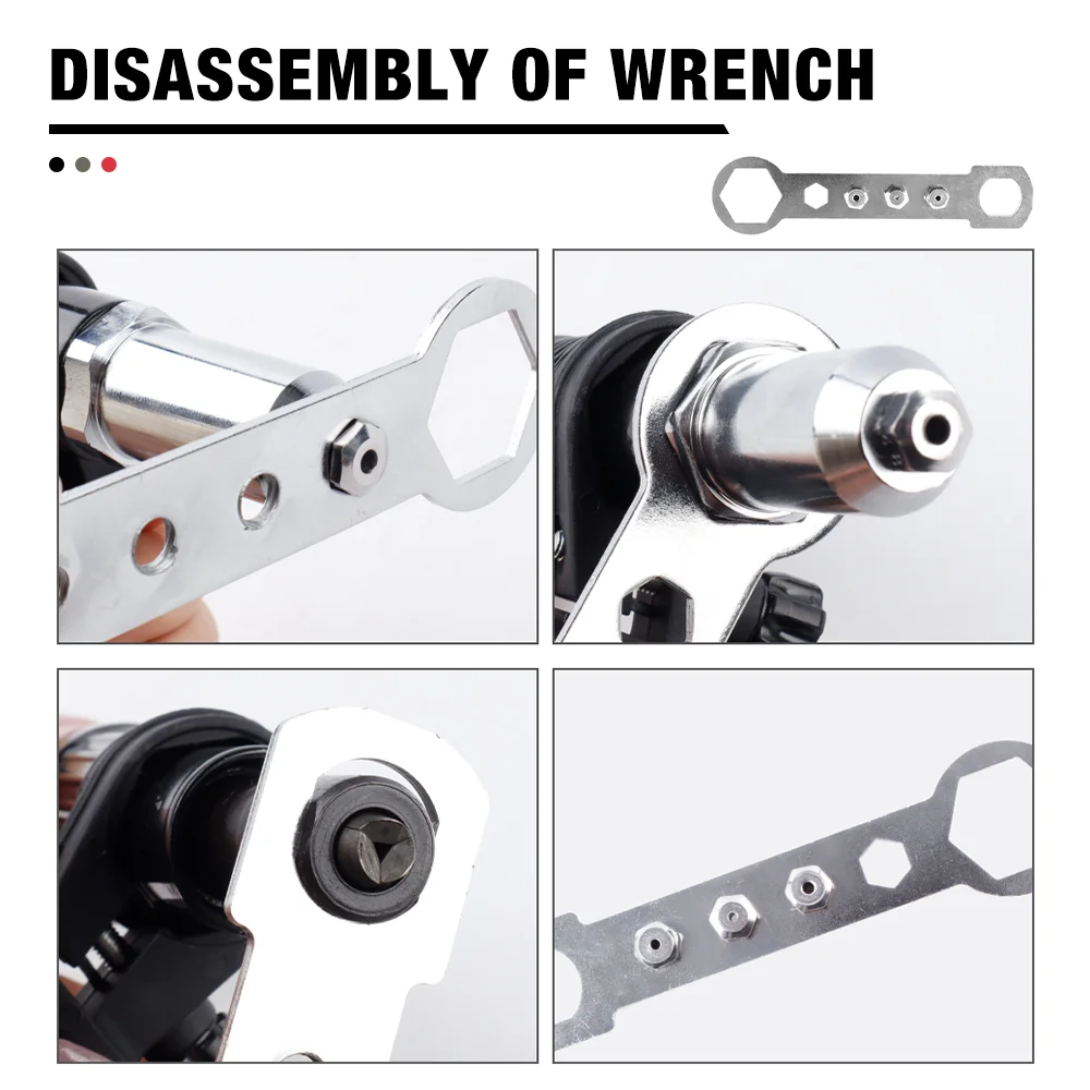Riveting Machine, Electric Rivet Gun Adapter, 2.4mm-3.2mm-4.0mm-4.8mm Riveting Tools, Home Riveting Machine, For Electric Drills