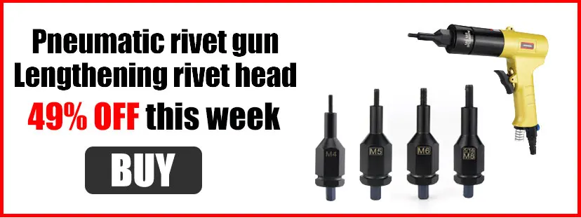 HIFESON Pneumatic Rivet Nut Gun Insert Threaded Pull Setter Riveters Riveting Nuts Rivnut Tool for M3 M4 M5 M6 M8 M10 M12