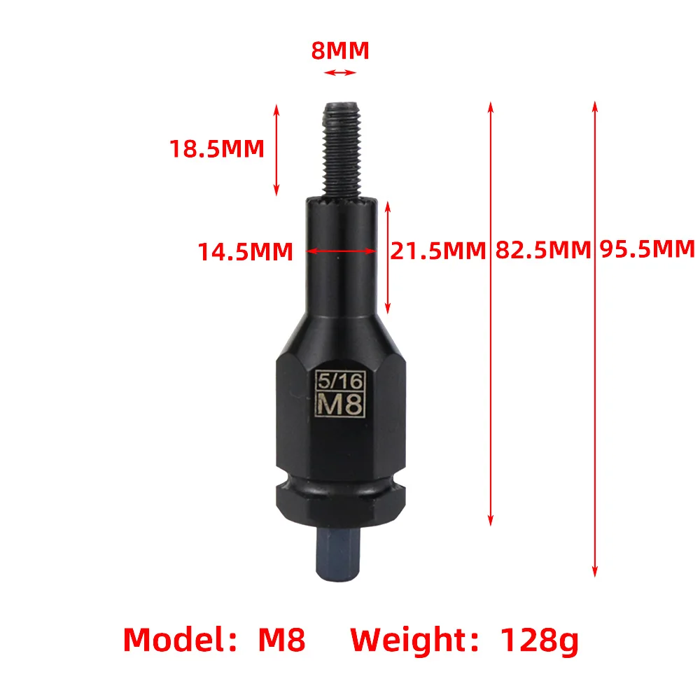 HIFESON Pneumatic Rivet Nut Gun Insert Threaded Pull Setter Riveters Riveting Nuts Rivnut Tool for M3 M4 M5 M6 M8 M10 M12