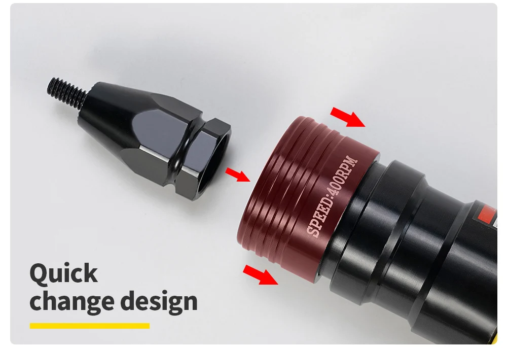 HIFESON Pneumatic Rivet Nut Gun Insert Threaded Pull Setter Riveters Riveting Nuts Rivnut Tool for M3 M4 M5 M6 M8 M10 M12