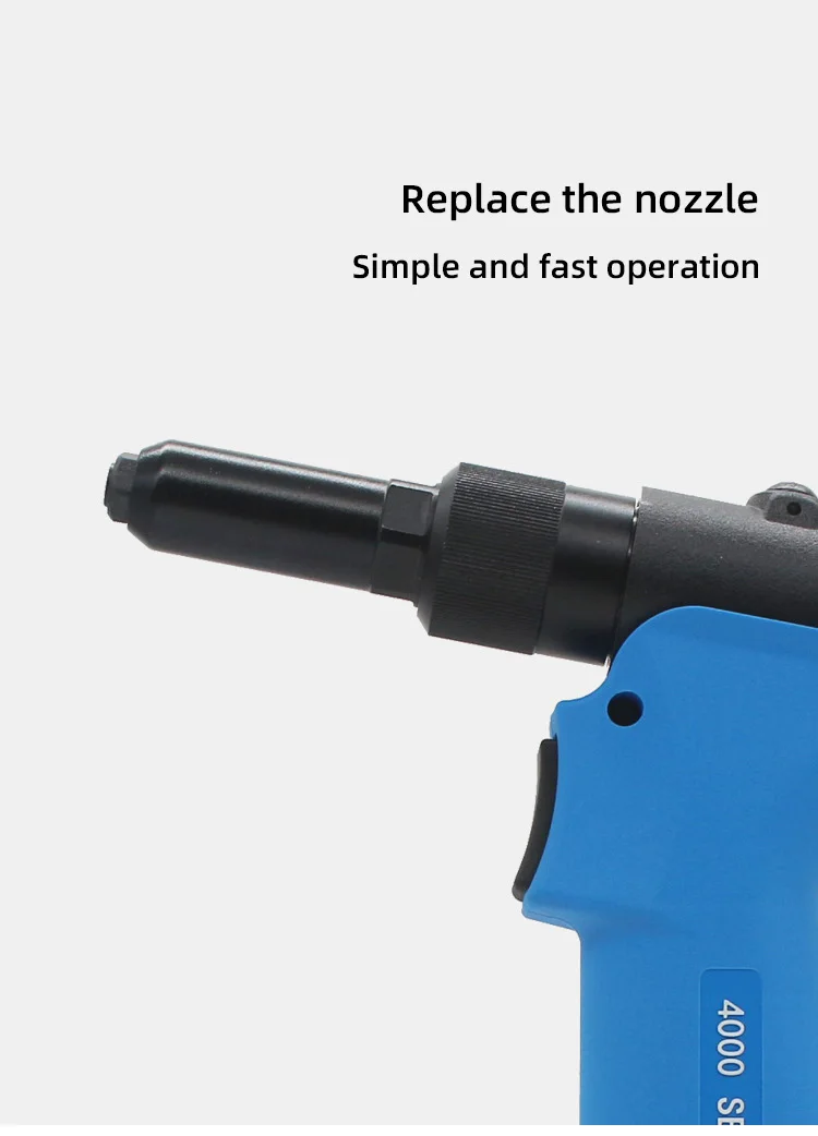 Industrial Heavy Duty Pneumatic Blind Rivet Gun Air Automatic Self Suction 2.4 3.2 4.0 4.8 6.4mm Stainless Steel Riveting Tool