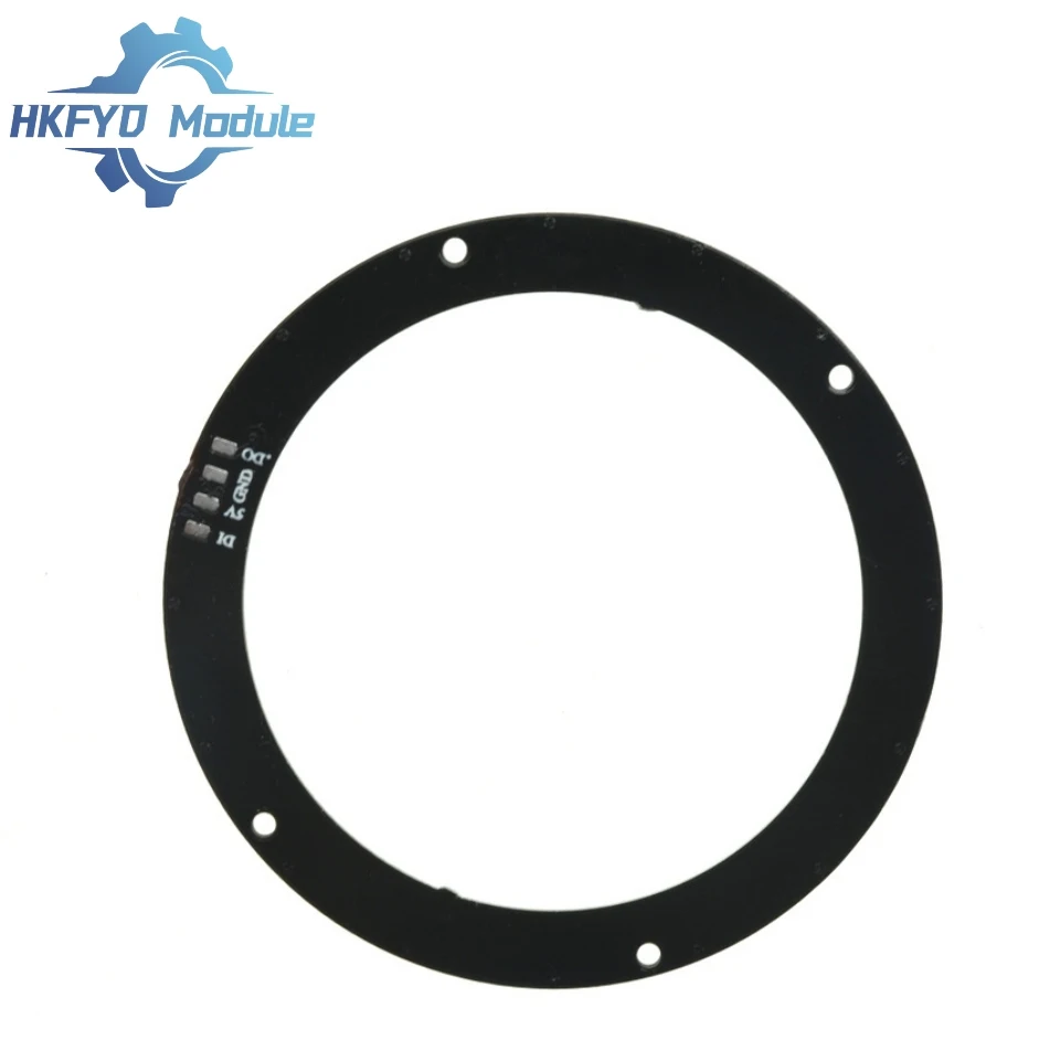 1-10PCS 16x WS2812 5050 RGB LED Ring Module 16Bit Full-Color Addressable Smart Light Circle Board for Arduino DIY Projects