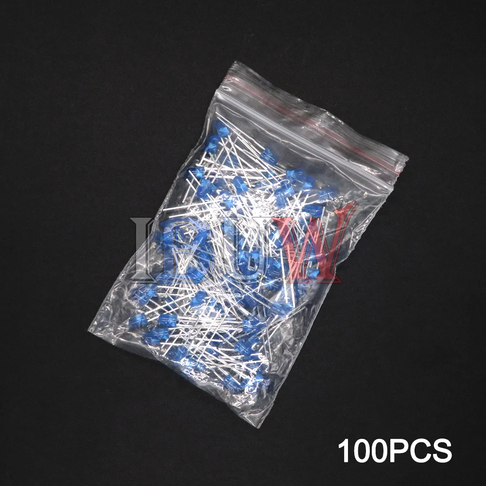 100PCS/lot 3mm LED Diode F3 Assorted Kit ibuw White Green Red Blue Yellow Orange Pink Purple Warm White DIY Light Emitting Diode