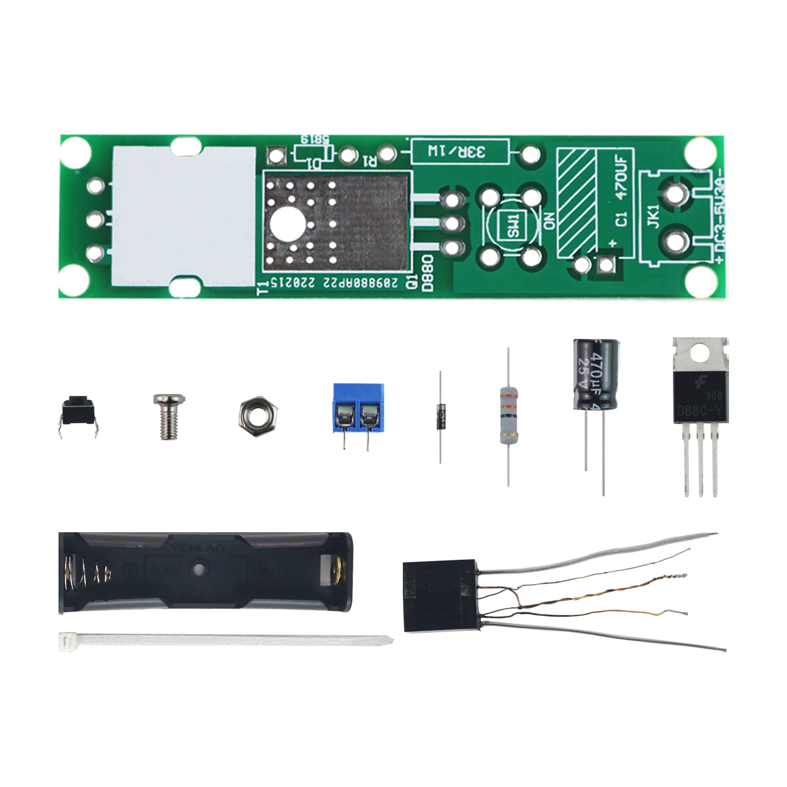 High Voltage Generator Arc Igniter DIY Kit Lighter Kit Arc Generator Kit for DIY Electronic Production Suite DC3-5V