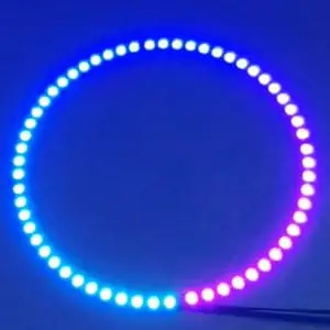 60 Bits RGB LED Ring 60 X WS2812 WS2812B 5050 Ring Lamp Light with Integrated Drivers SK6812 for Arduino RPI