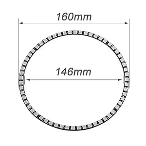60 Bits RGB LED Ring 60 X WS2812 WS2812B 5050 Ring Lamp Light with Integrated Drivers SK6812 for Arduino RPI