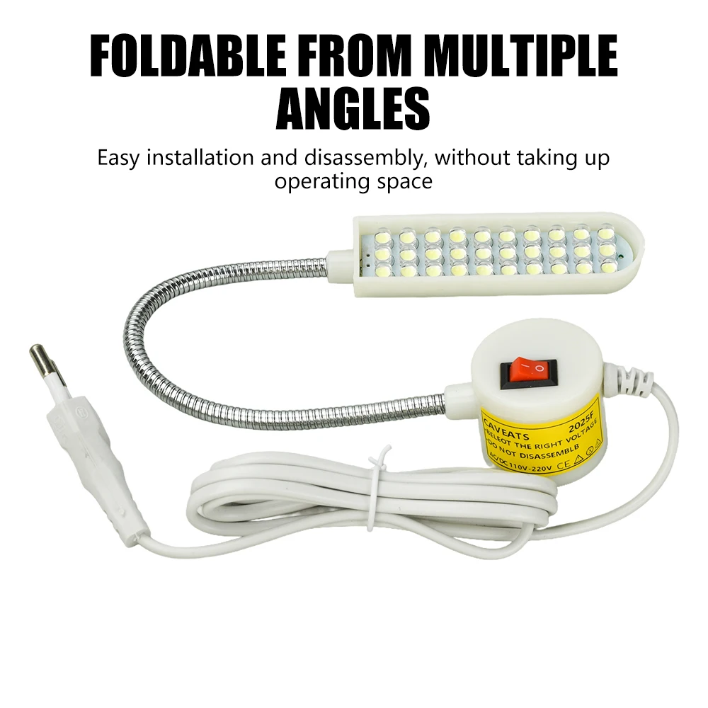 130cm Led Driver Sewing Machine Lighting, Foldable 30 Light Bead Clothing Light, Sewing Machine Work Light