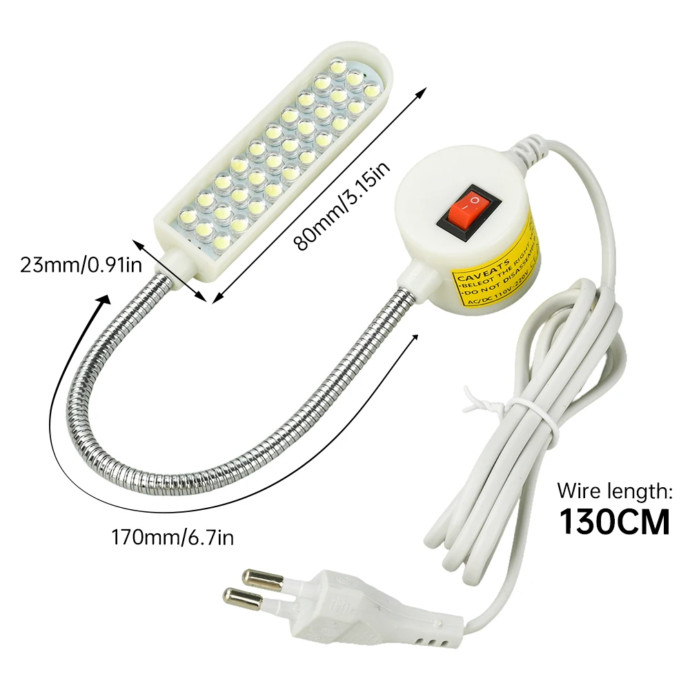 130cm Led Driver Sewing Machine Lighting, Foldable 30 Light Bead Clothing Light, Sewing Machine Work Light