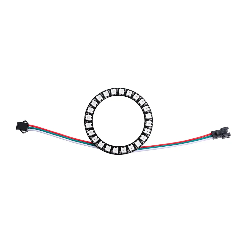 8/16/24/35/45/128bits WS2812B 5050 Pixel LED Circle Ring Addressable RGB LED Module DC 5V for Arduino Raspberry Pi