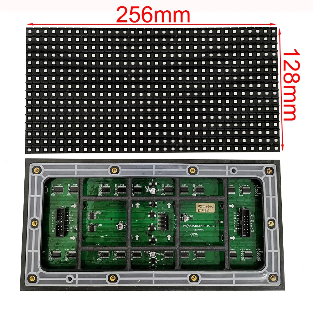Special sale P8 SMD outdoor LED module HUB75 interface 1/4 scan current