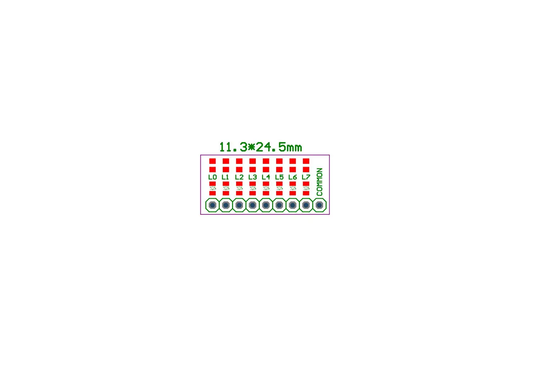 8-bit Port Test Lamp Indicator Red/Green/Blue/Pink/Purple/Yellow 11 Kinds of Color For STM32 STC 51 AVR PIC Arduino Easy to Use