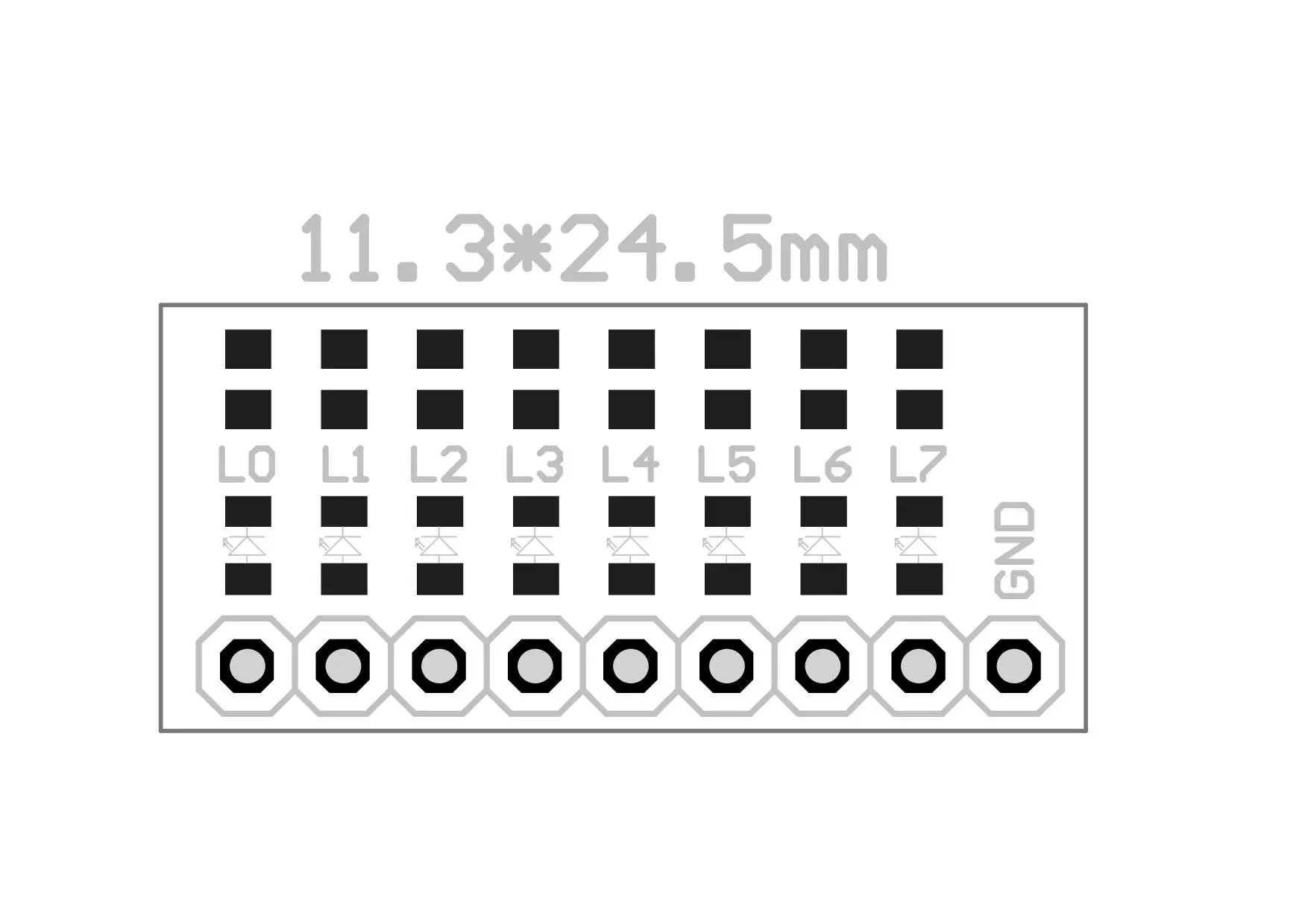 8-bit Port Test Lamp Indicator Red/Green/Blue/Pink/Purple/Yellow 11 Kinds of Color For STM32 STC 51 AVR PIC Arduino Easy to Use