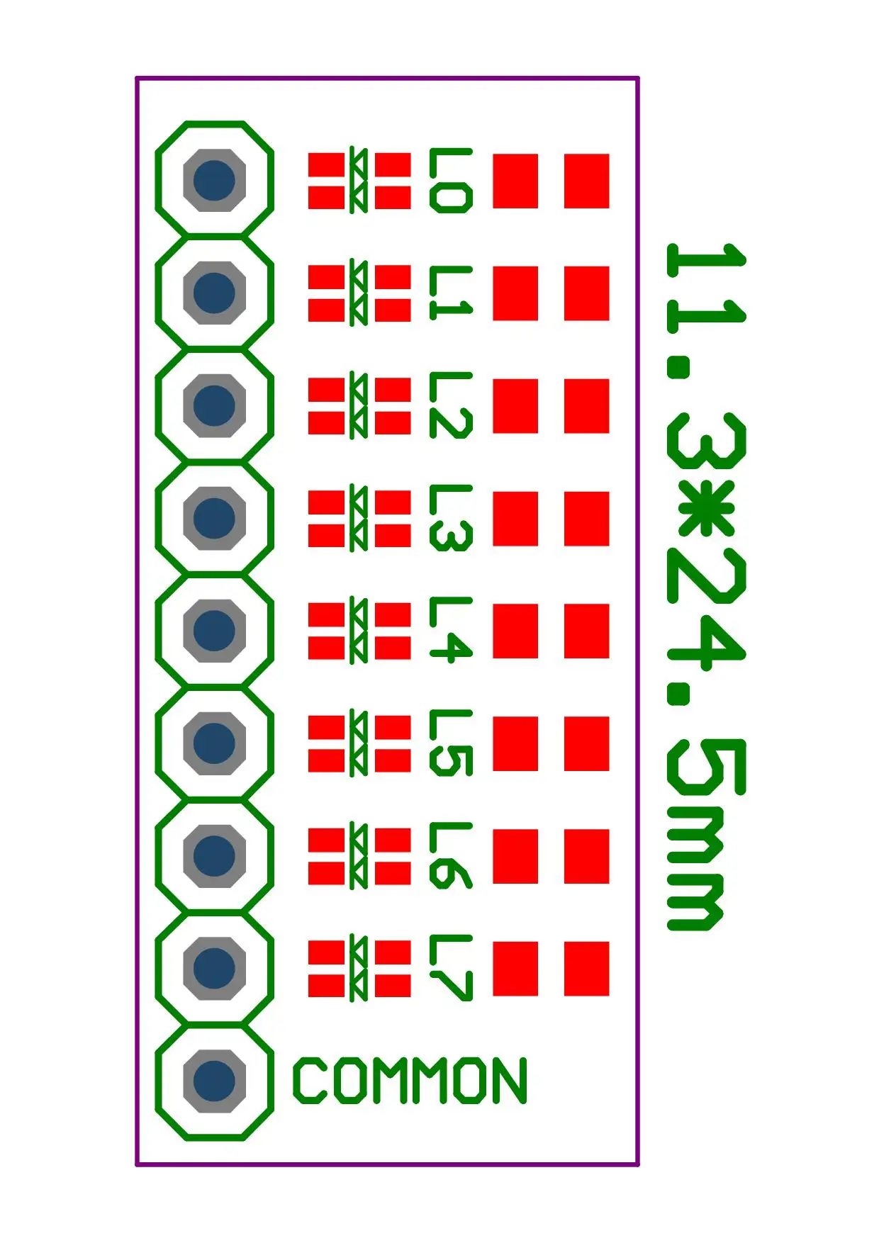 8-bit Port Test Lamp Indicator Red/Green/Blue/Pink/Purple/Yellow 11 Kinds of Color For STM32 STC 51 AVR PIC Arduino Easy to Use