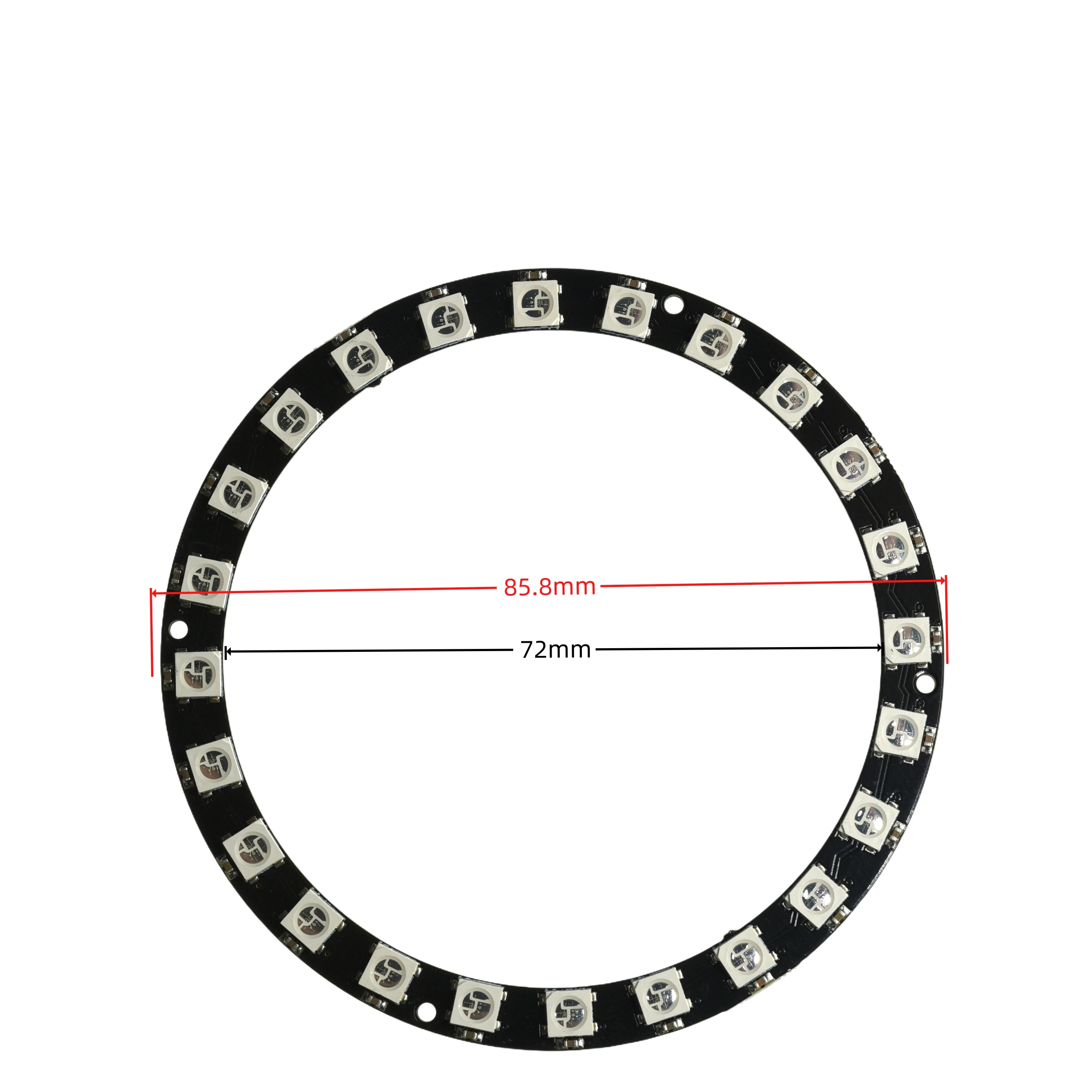 1-20PCS WS2812B 5050 RGB LED Ring Board 24-Bit Full Color 4-7V for Arduino for ESP32 NeoPixel