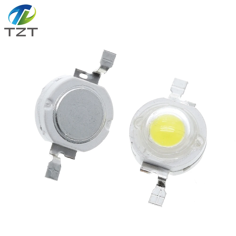 10/100PCS led 1W 100-120LM LED Bulb IC SMD Lamp Light Daylight white High Power 1W LED Lamp bead