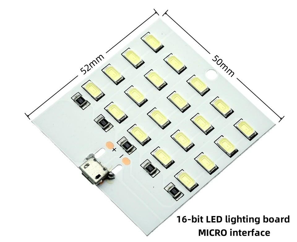 5730 SMD LED Light Panel 5V 450mA Micro USB Powered for Emergency Night Lamp Mobile Charger
