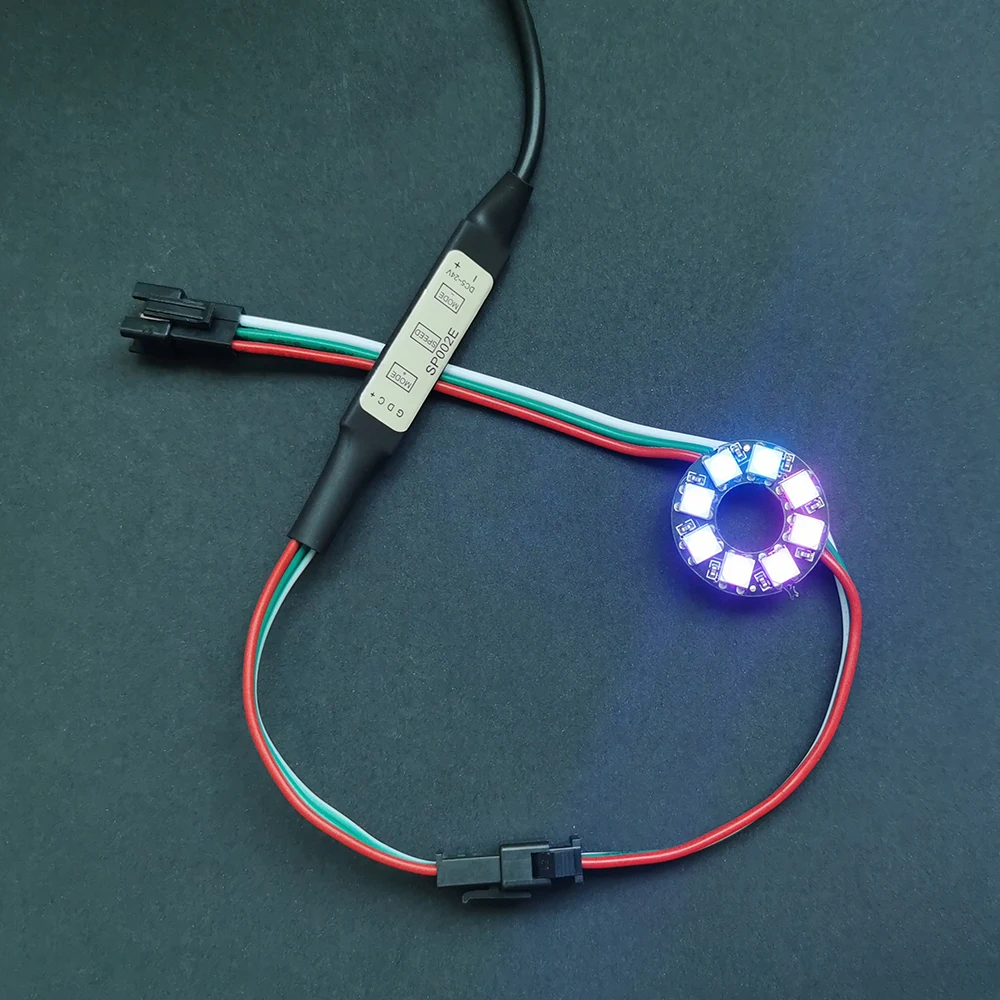 10PCS WS2812B 8 Bits Leds Pixel Ring RGB LED Circle Ring Module Full Color Round DC5V