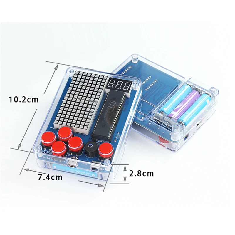 DIY Electronic Kit Game Retro Classic Making Snake Plane Racing Mini Pixel Game Console Electronic Component Soldering Assembly