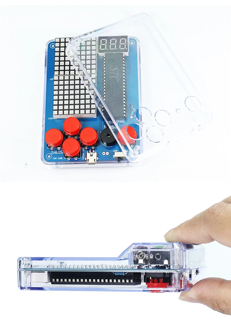 DIY Electronic Kit Game Retro Classic Making Snake Plane Racing Mini Pixel Game Console Electronic Component Soldering Assembly