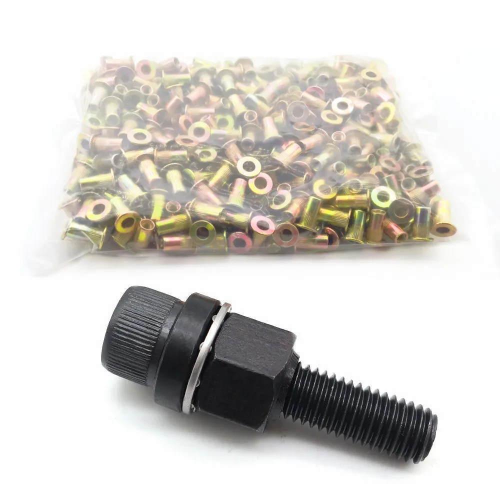 Hand Rivet Nut Tool Kit Riveter Setter Manual Rivet Nut Installation Tool M3-M10 Threaded Insert Nutsert for DIY Auto Repair