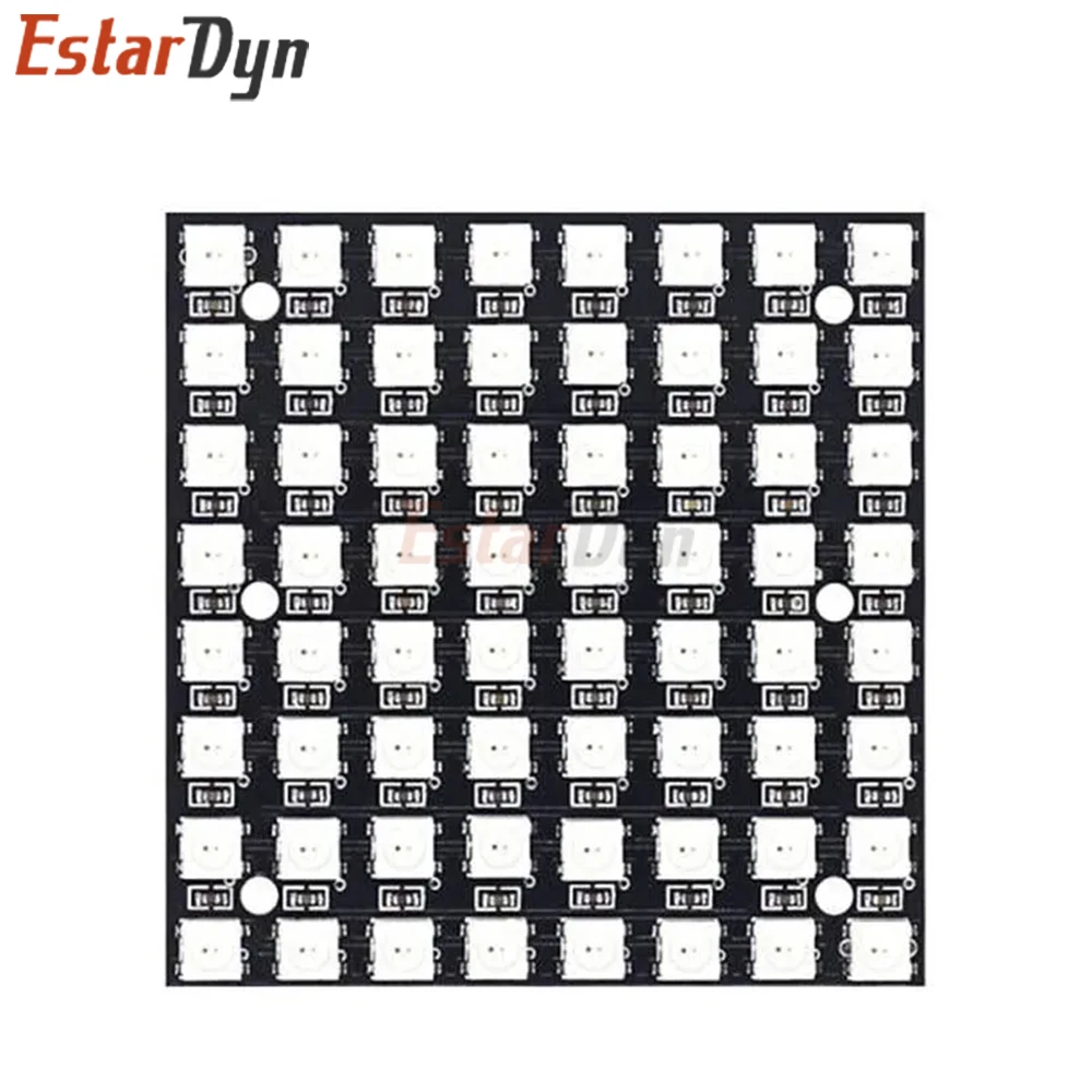 Estardyn WS2812 5050 RGB 8x8 64 LED Matrix Module Individually Addressable Full Color for ESP32 DIY Animations Display