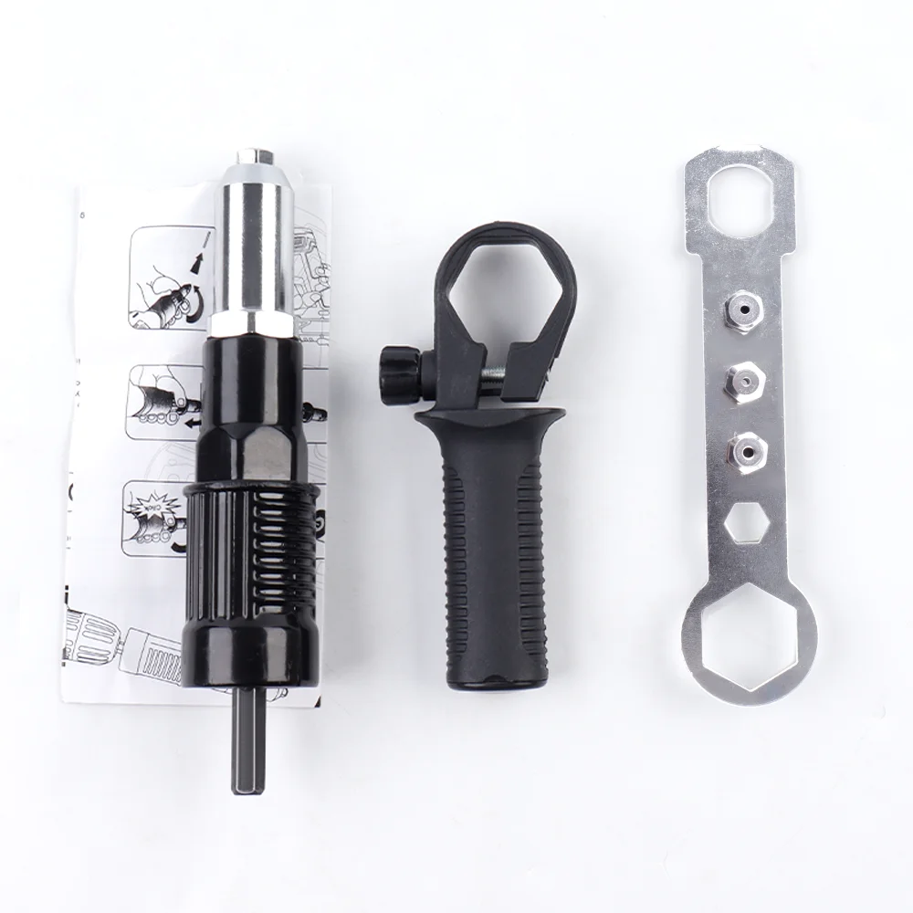 Electric Drill Rivet Gun Adapter Hex Shank Riveting Tool Conversion Head 2.4/3.2/4.0/4.8mm Rivet Nut Gun Converter Connector