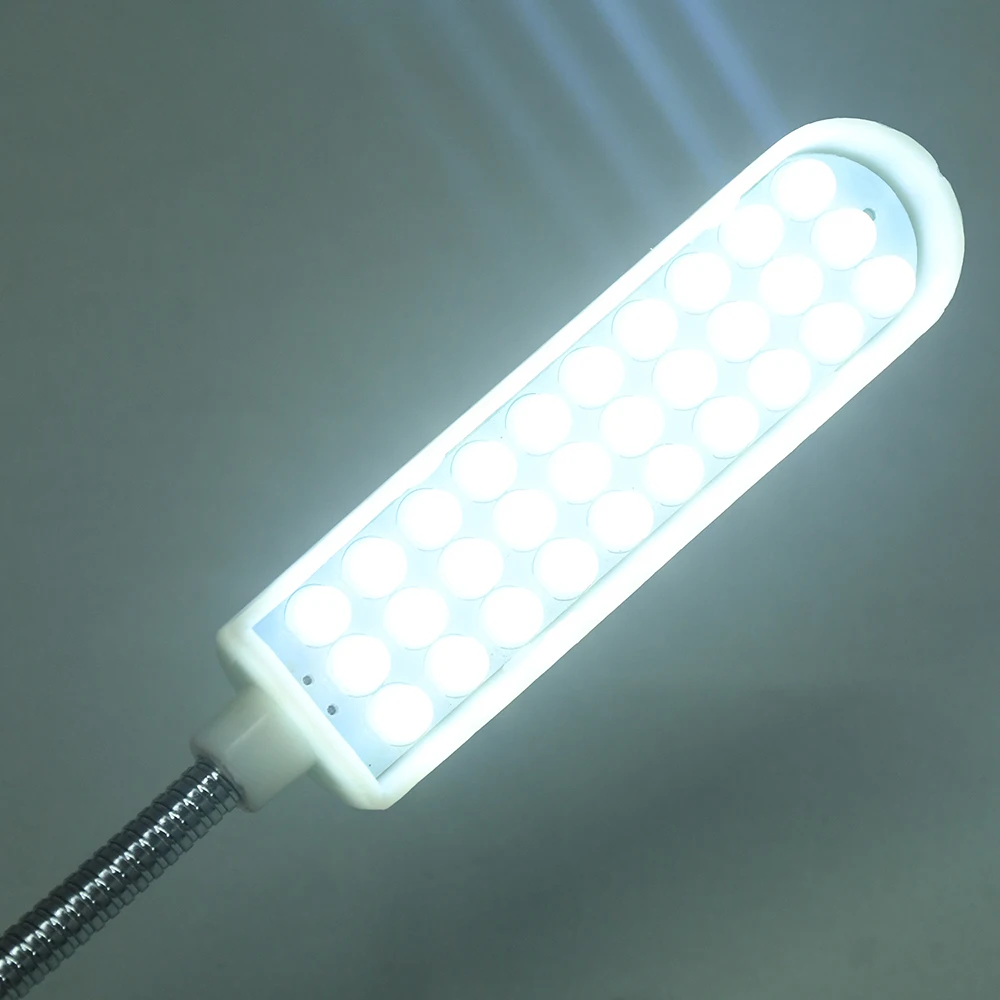 30 LED Industrial Sewing Machine Lighting Lamp Clothing Magnetic Base Work Light 360° Folding Gooseneck Industrial Lights